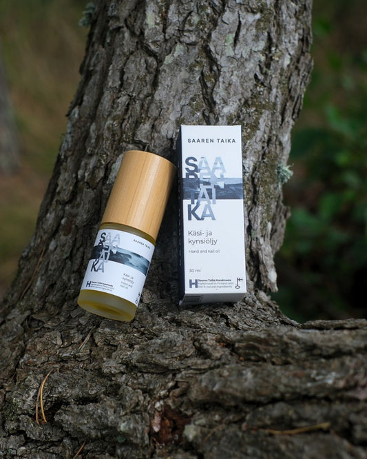 Käsi- ja Kynsiöljy, kuiville käsille ja hauraille kynsille, 100% luonnollinen, vegaaninen, 30ml